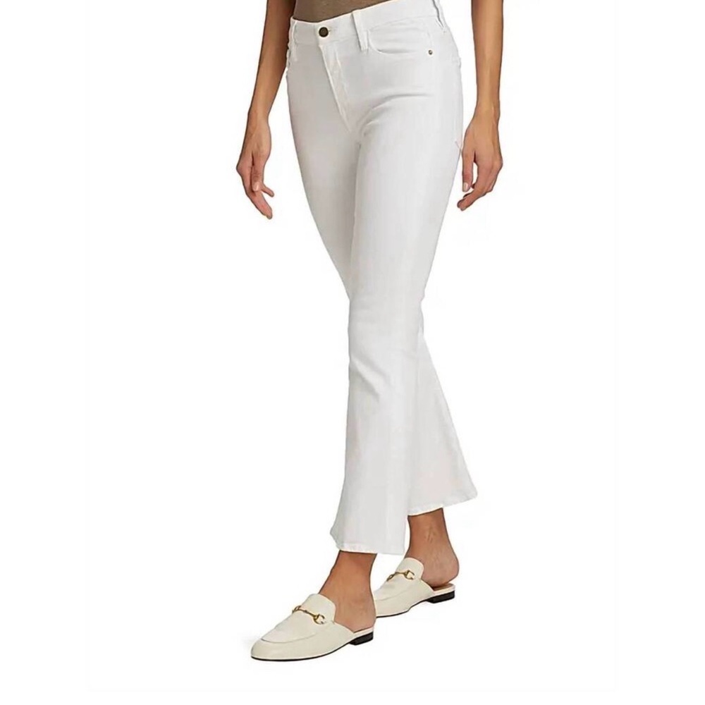 NWT FRAME Le Crop Mini Boot Jeans Size 32 ✨ Au Natural Grind Mid-Rise Bootcut